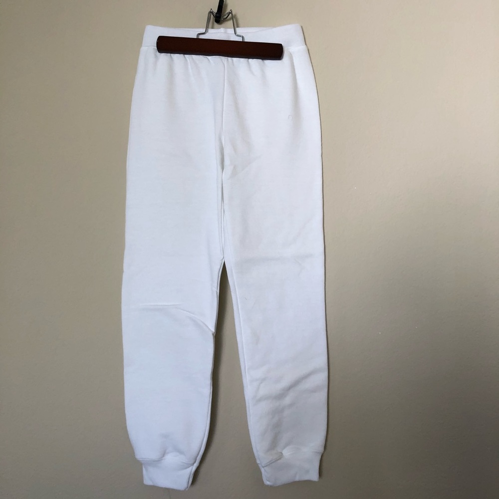Youth Medium Hames White Sweatpants - Brand New